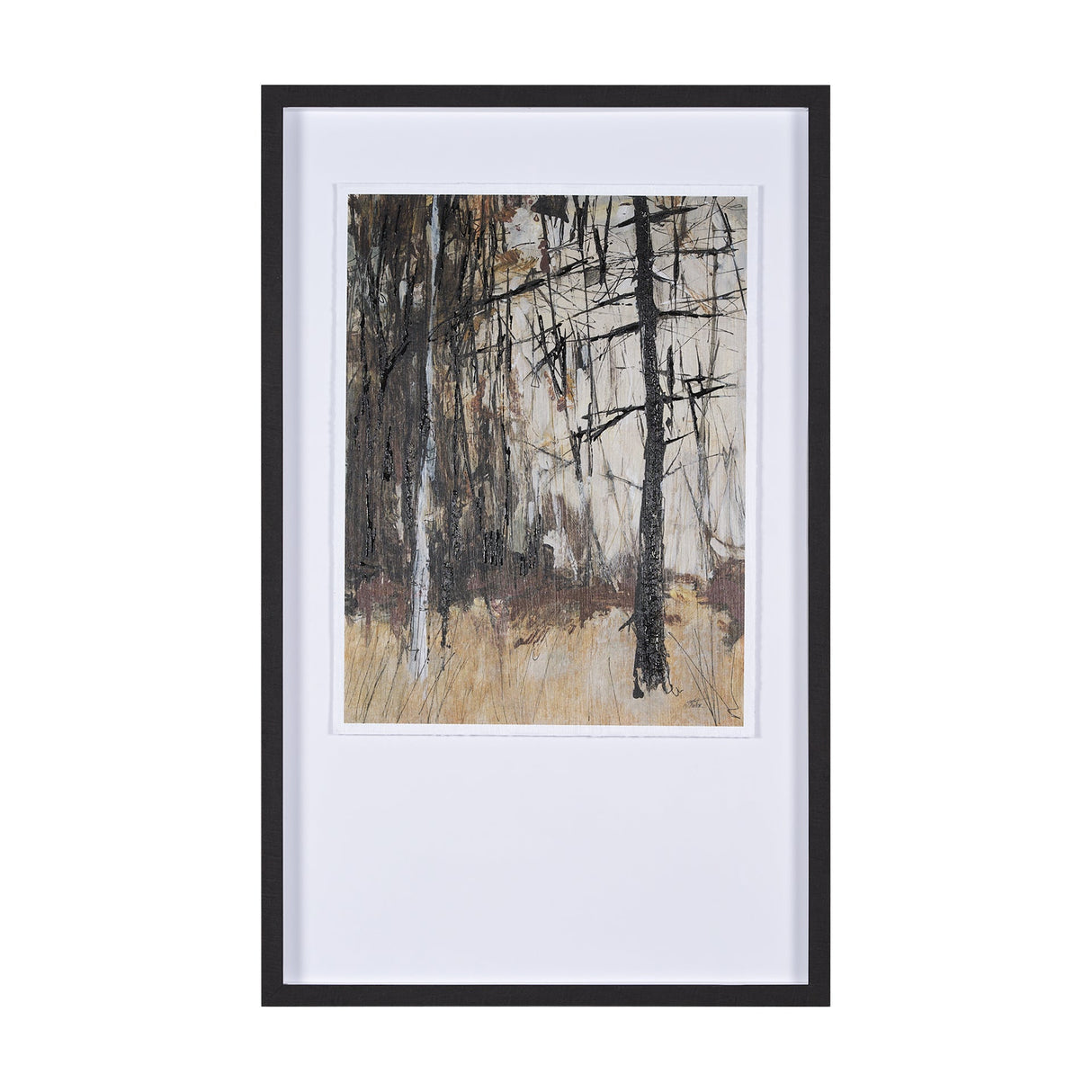 Forest View II by Mercana Studio a Hand Embellished Textured Framed Art Print Matted under Glass by Mercana at Eve Furniture