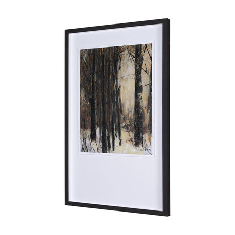 Forest View III by Mercana Studio a Hand Embellished Textured Framed Art Print Matted under Glass by Mercana at Eve Furniture