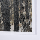 Forest View IV by Mercana Studio a Hand Embellished Textured Framed Art Print Matted under Glass by Mercana at Eve Furniture