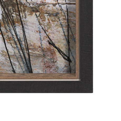 Forest View VI by Mercana Studio a Hand Embelished Textured Framed Art Print by Mercana at Eve Furniture