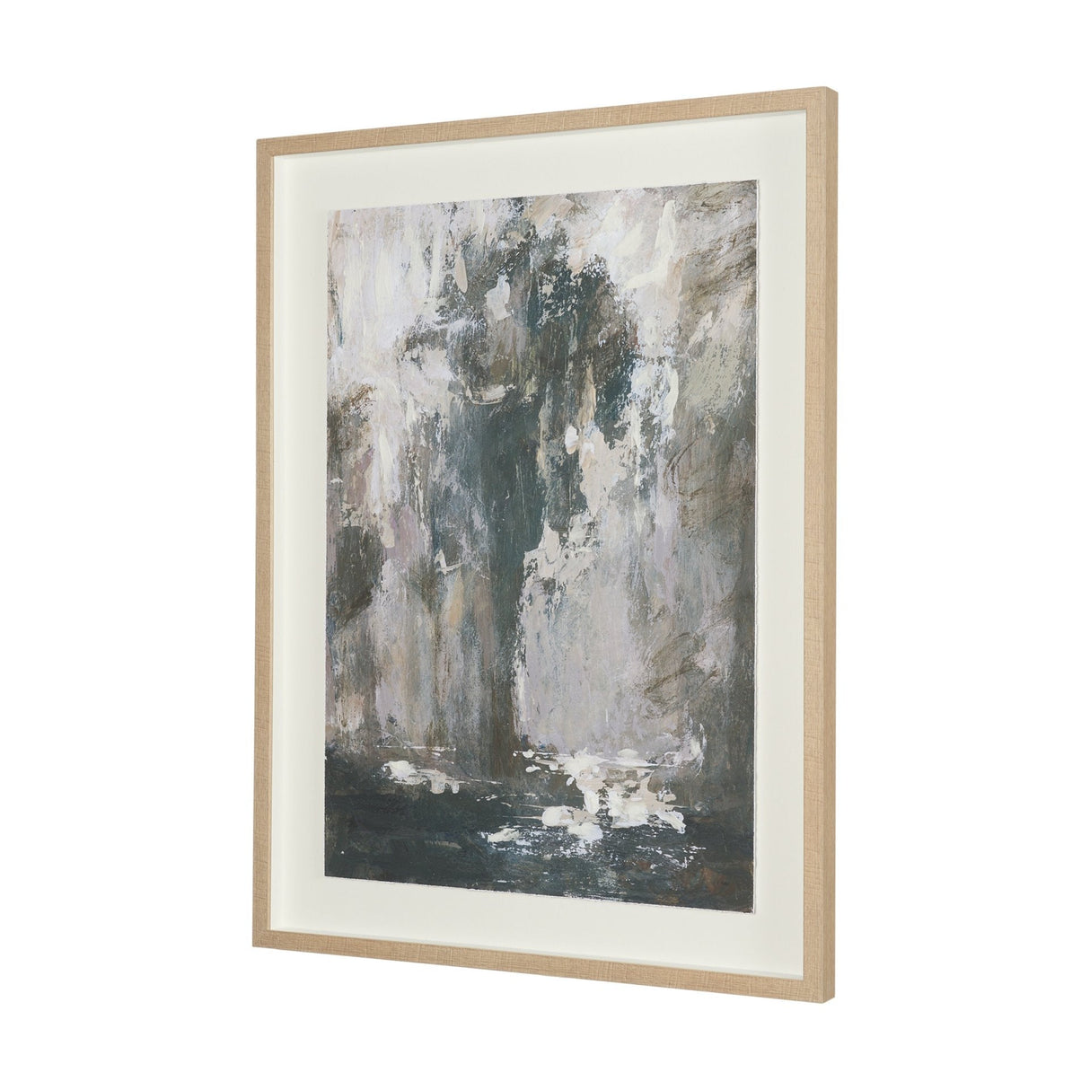 Forest Whispers I by Mercana Studio Hand-Embellished Textured Framed Artwork Matted under Glass by Mercana at Eve Furniture