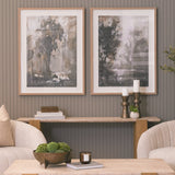 Forest Whispers I by Mercana Studio Hand-Embellished Textured Framed Artwork Matted under Glass by Mercana at Eve Furniture
