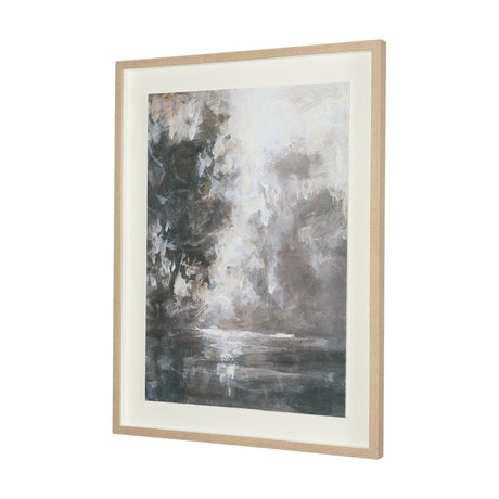 Forest Whispers II by Mercana Studio Hand-Embellished Textured Framed Artwork Matted under Glass by Mercana at Eve Furniture