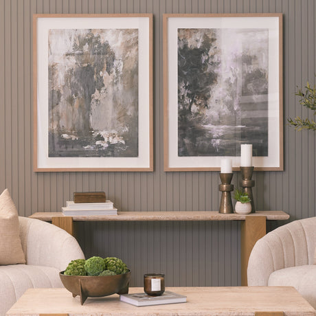 Forest Whispers II by Mercana Studio Hand-Embellished Textured Framed Artwork Matted under Glass by Mercana at Eve Furniture