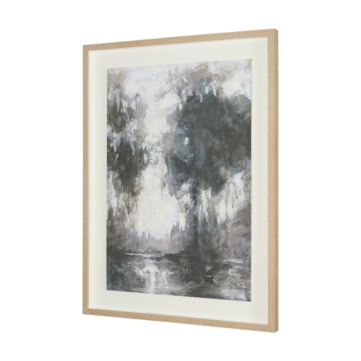Forest Whispers III by Mercana Studio Hand-Embellished Textured Framed Artwork Matted under Glass by Mercana at Eve Furniture