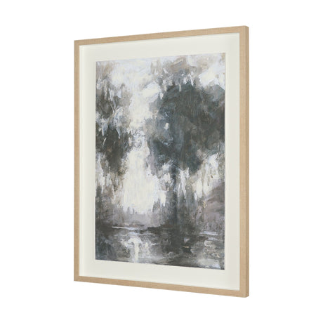 Forest Whispers III by Mercana Studio Hand-Embellished Textured Framed Artwork Matted under Glass by Mercana at Eve Furniture