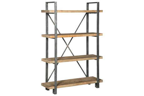 Forestmin Brown/Black Bookcase by Ashley at Eve Furniture
