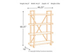 Forestmin Brown/Black Bookcase by Ashley at Eve Furniture