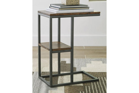 Forestmin Natural/Black Accent Table by Ashley at Eve Furniture