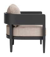 Foret Black Outdoor Armchair by Zuomod at Eve Furniture