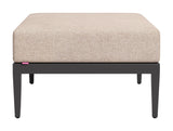 Foret Black Outdoor Ottoman by Zuomod at Eve Furniture
