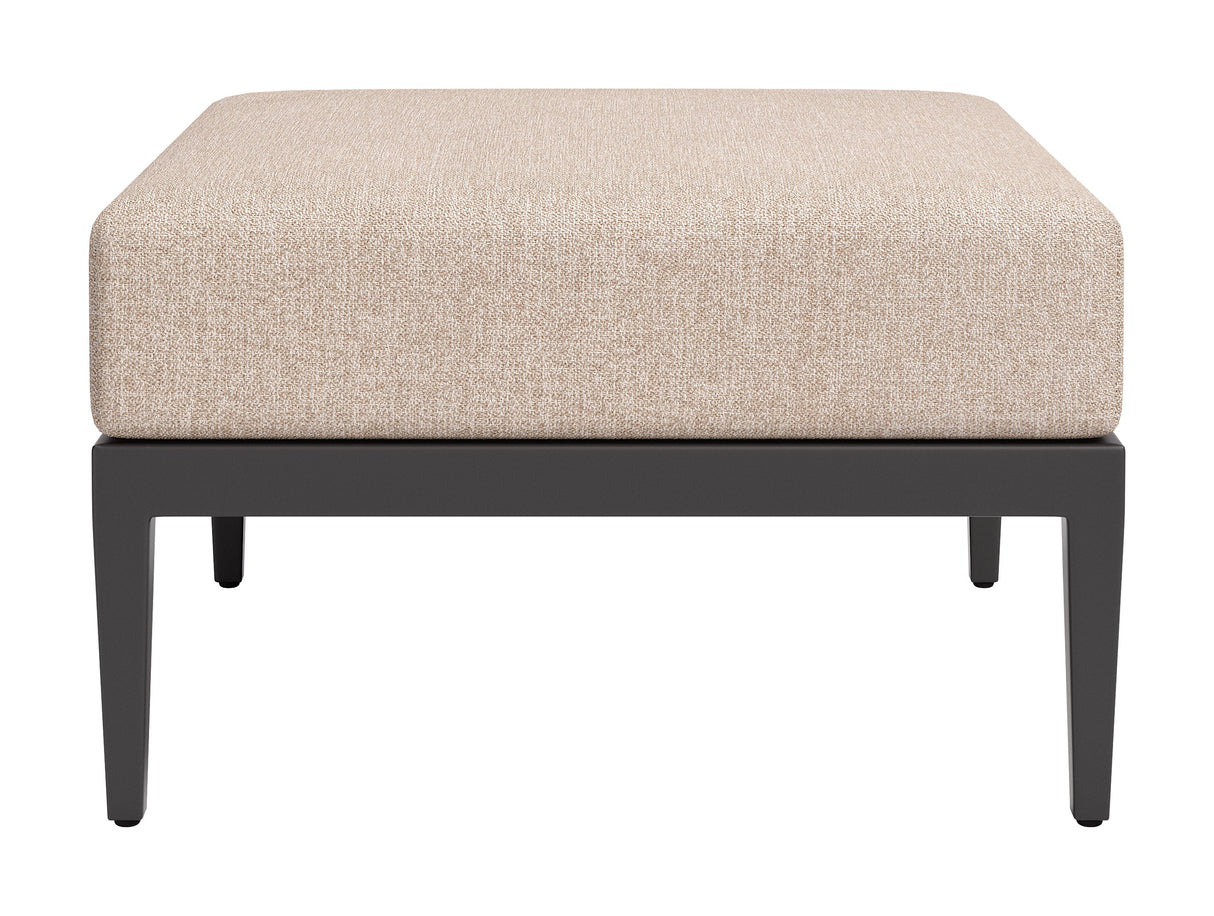 Foret Black Outdoor Ottoman by Zuomod at Eve Furniture