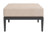 Foret Black Outdoor Ottoman by Zuomod at Eve Furniture