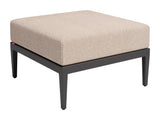 Foret Black Outdoor Ottoman by Zuomod at Eve Furniture