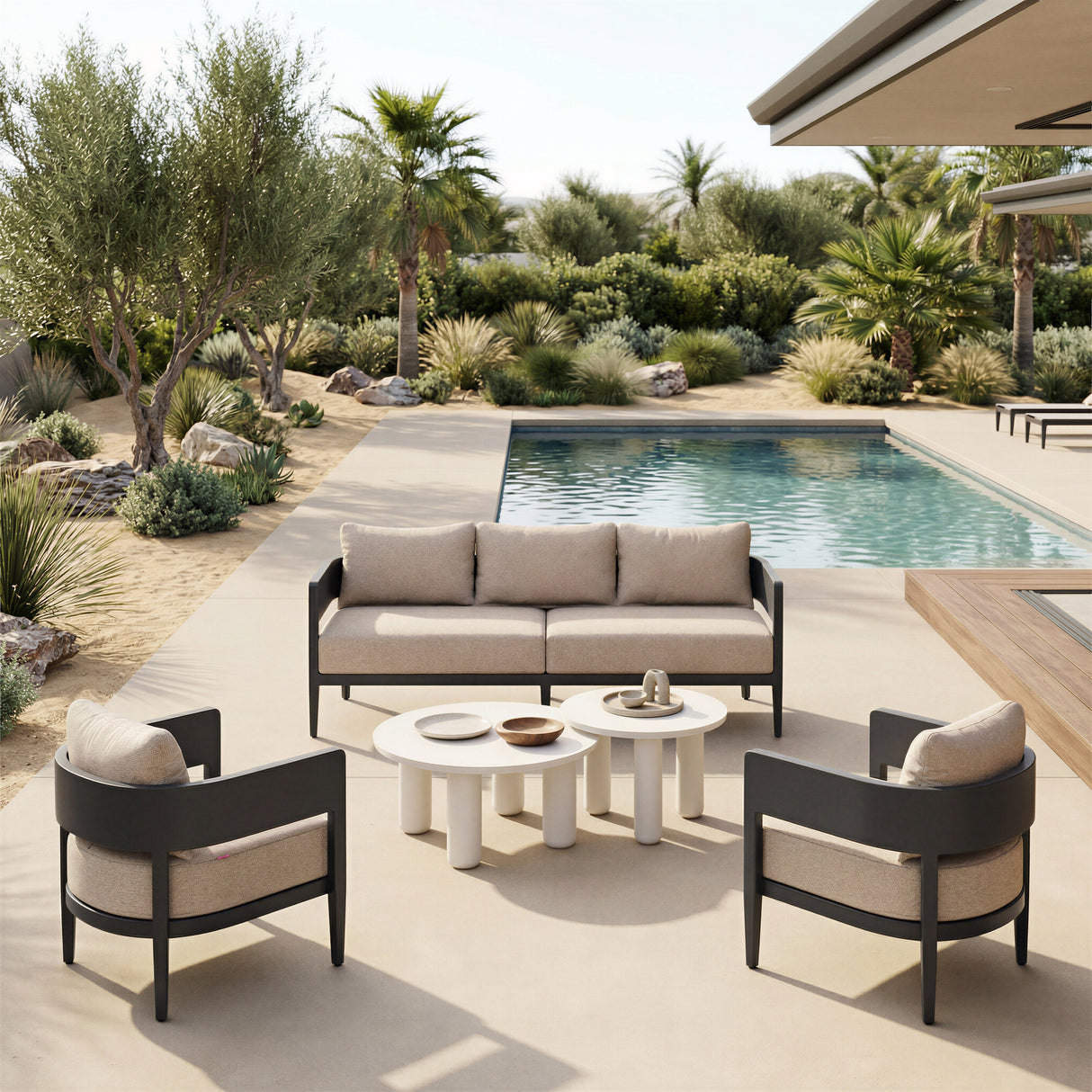 Foret Black Outdoor Sofa by Zuomod at Eve Furniture