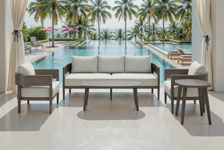 Foret Brown Outdoor Coffee Table by Zuomod at Eve Furniture