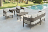 Foret Brown Outdoor Side Table by Zuomod at Eve Furniture