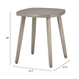 Foret Brown Outdoor Side Table by Zuomod at Eve Furniture