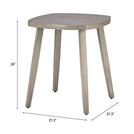 Foret Brown Outdoor Side Table by Zuomod at Eve Furniture