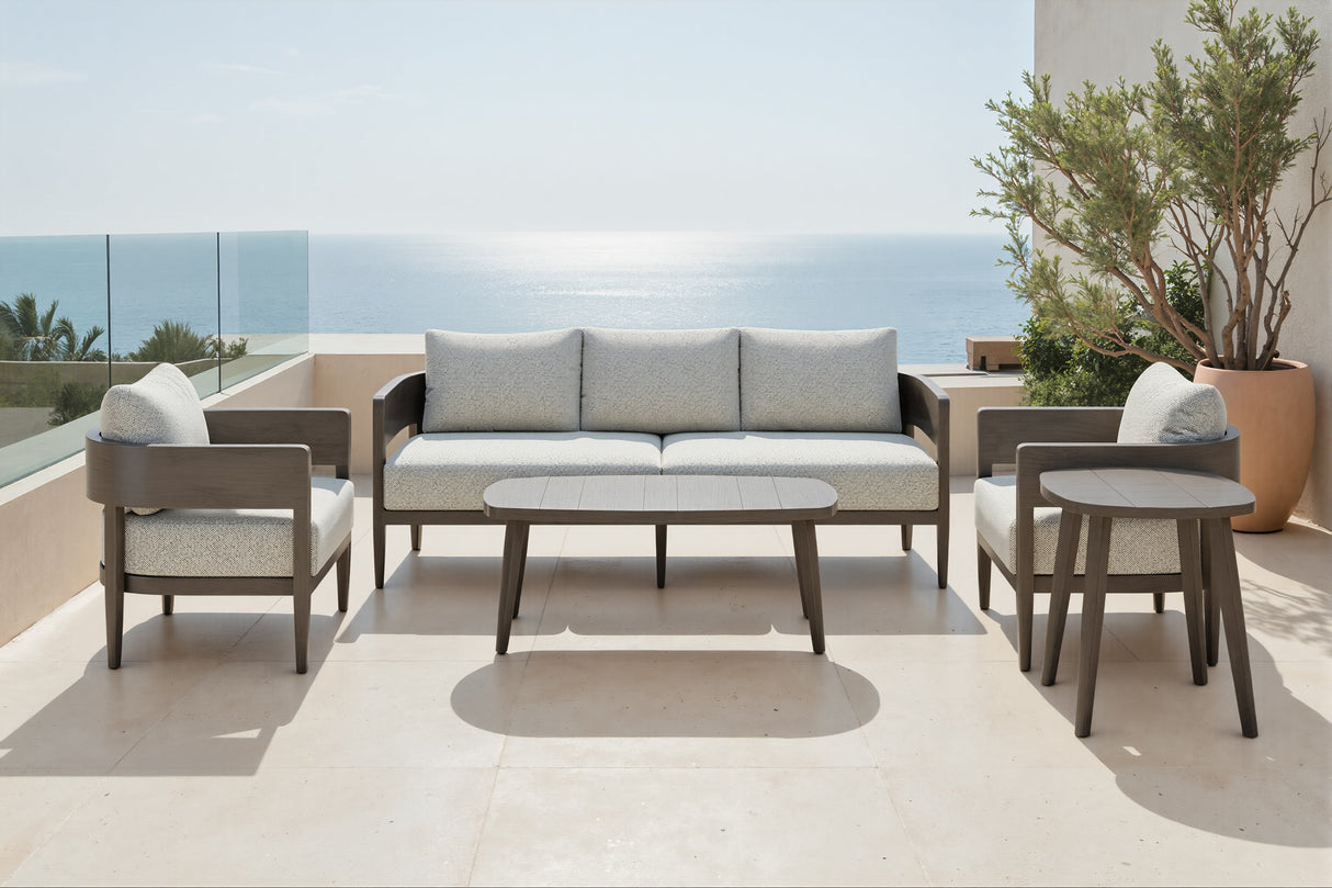 Foret Brown Outdoor Side Table by Zuomod at Eve Furniture