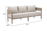 Foret Gray Outdoor Sofa by Zuomod at Eve Furniture