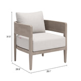 Foret Green Outdoor Armchair by Zuomod at Eve Furniture