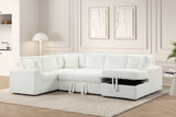 Forever Beige Sectional With Pull-Out Bed by Happy Homes at Eve Furniture