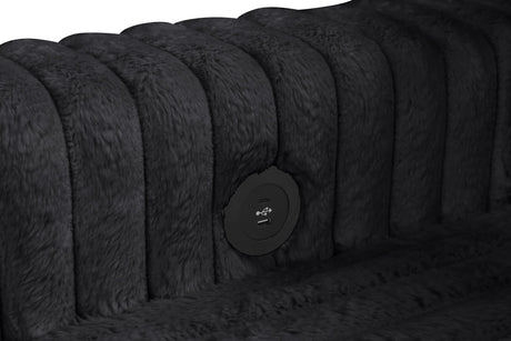 Forever Black Sectional With Pull-Out Bed by Happy Homes at Eve Furniture