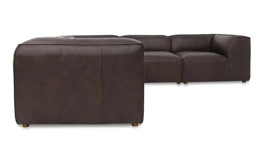 Form Classic L-Shaped Modular Sectional Espresso Brown by Moe's Home at Eve Furniture