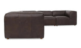 Form Classic L-Shaped Modular Sectional Espresso Brown by Moe's Home at Eve Furniture