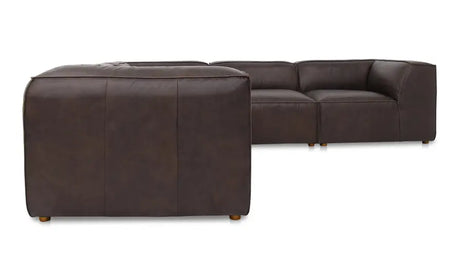 Form Classic L-Shaped Modular Sectional Espresso Brown by Moe's Home at Eve Furniture