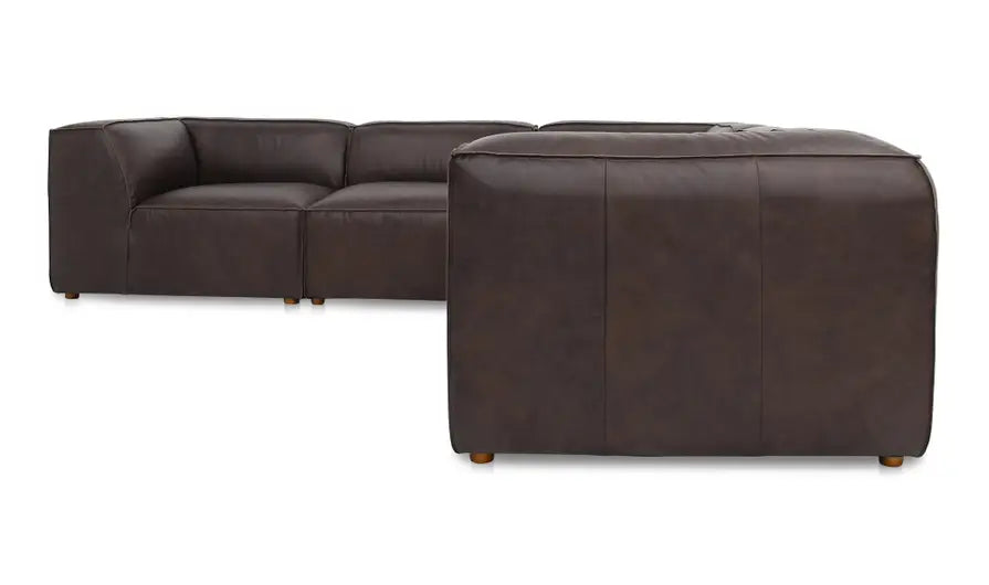 Form Classic L-Shaped Modular Sectional Espresso Brown by Moe's Home at Eve Furniture