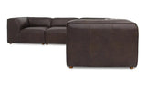 Form Classic L-Shaped Modular Sectional Espresso Brown by Moe's Home at Eve Furniture
