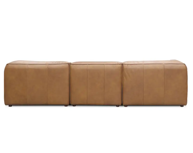 Form Classic L-Shaped Modular Sectional Sonoran Tan Leather by Moe's Home at Eve Furniture