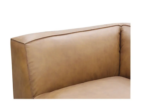 Form Classic L-Shaped Modular Sectional Sonoran Tan Leather by Moe's Home at Eve Furniture