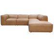 Form Classic L-Shaped Modular Sectional Sonoran Tan Leather by Moe's Home at Eve Furniture
