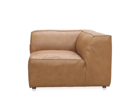 Form Corner Chair Sonoran Tan Leather by Moe's Home at Eve Furniture
