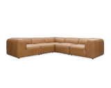 Form Dream Modular Sectional Sonoran Tan Leather by Moe's Home at Eve Furniture