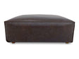 Form Espresso Brown Leather Ottoman by MOES at Eve Furniture