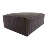 Form Espresso Brown Leather Ottoman by Moe's Home at Eve Furniture