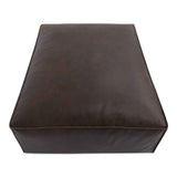Form Espresso Brown Leather Ottoman by Moe's Home at Eve Furniture