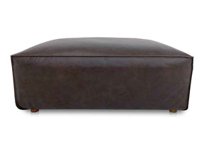 Form Espresso Brown Leather Ottoman by Moe's Home at Eve Furniture