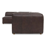 Form Espresso Brown Leather Signature Modular Sectional