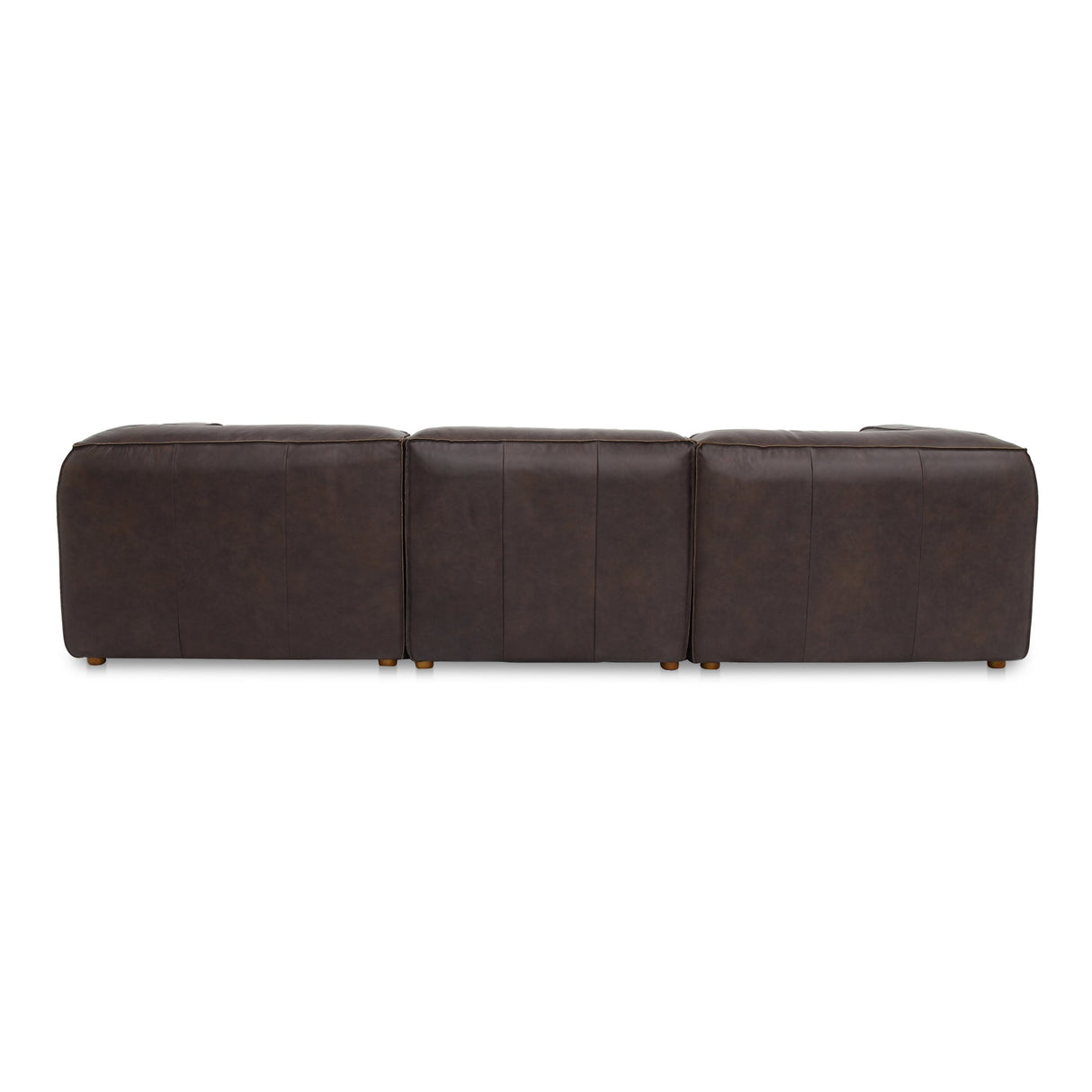 Form Espresso Brown Leather Signature Modular Sectional by Moe's Home at Eve Furniture