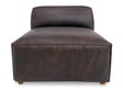 Form Espresso Brown Leather Slipper Chair by MOES at Eve Furniture