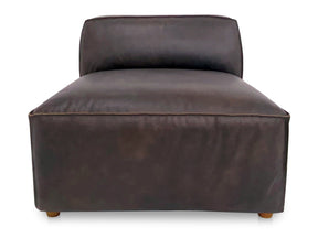 Form Espresso Brown Leather Slipper Chair by MOES at Eve Furniture