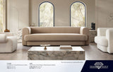 Form Ivory & Camel Boucle Fabric Arm Chair by Diamond Sofa at Eve Furniture