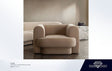 Form Ivory & Camel Boucle Fabric Arm Chair by Diamond Sofa at Eve Furniture