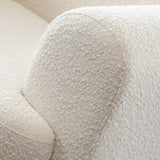 Form Ivory & Camel Boucle Fabric Arm Chair by Diamond Sofa at Eve Furniture
