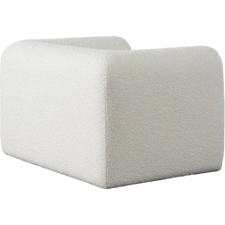 Form Ivory & Camel Boucle Fabric Arm Chair by Diamond Sofa at Eve Furniture